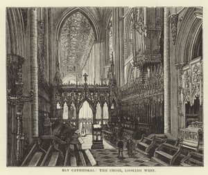 Ely Kathedraal, het koor, kijkend naar het westen door English School