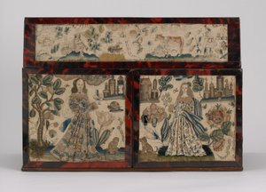 Geborduurde kist, ca. 1660