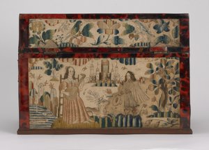 Geborduurde kist, ca. 1660