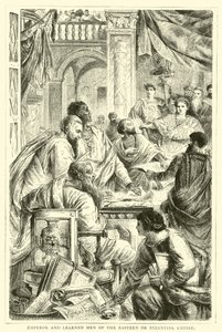 Keizer en geleerden van het Oost-Romeinse of Byzantijnse Rijk door English School