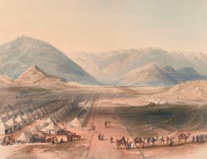 Kampement van het Kandahar-leger, onder generaal Nott, buiten de muren van Caubul [sic]