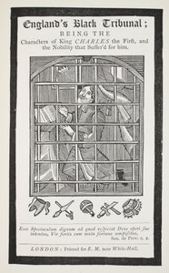 Engelands zwarte tribunaal, illustratie uit Chap-books van de achttiende eeuw door John Ashton, uitgegeven 1882 door English School