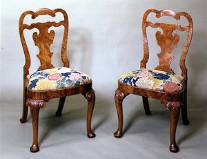 Engelse stoelen, begin 18e eeuw