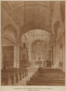 Uitbreiding van Kew Kerk (gravure)