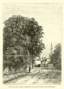 Ingang naar de Market Bosworth, op de weg van het Slagveld door English School
