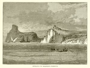 Ingang van de haven van Balaclava door English School
