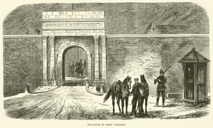 Ingang van Mont Valerien, januari 1871