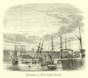 Ingang naar West India Docks