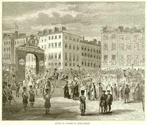Intocht van George IV in Dublin
