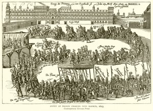 Intocht van Prins Charles in Madrid, 1623