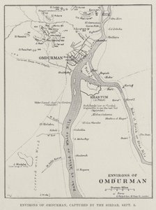 Omgeving van Omdurman, veroverd door de Sirdar, 3 september door English School