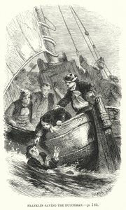 Episode in het leven van de jonge Benjamin Franklin (gravure) door English School