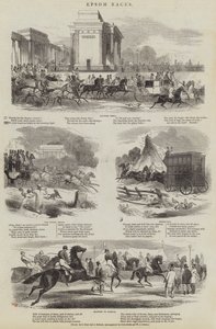 Epsom Races door English School