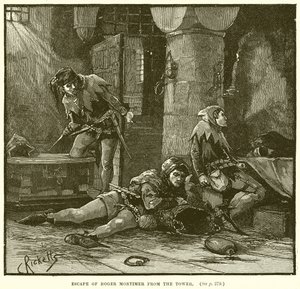 Ontsnapping van Roger Mortimer uit de Tower door English School