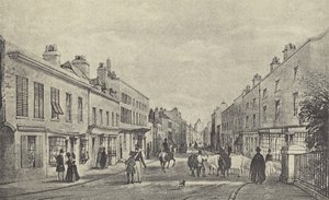 Eton High Street, 1844 (gravure) door English School