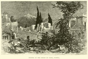 Avond in de Straat der Graven, Pompeii door English School