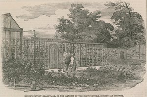 Ewings Patent Glass Wall, in de tuinen van de Horticultural Society in Chiswick door English School