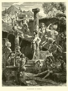 Opgravingen in Pompeii door English School