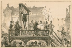 Executie van James Renwick in Edinburgh, 1688 door English School