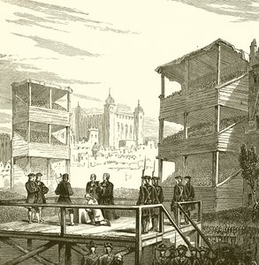 Executie van Lord Derwentwater op Tower Hill, 1716 door English School