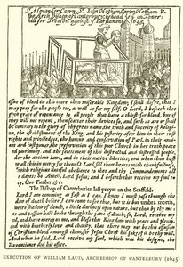 Executie van William Laud, Aartsbisschop van Canterbury (1645)