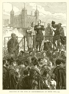 Executie van de hertog van Northumberland op Tower Hill, 1553 door English School