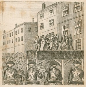 Executie van de rebellenheren op Tower Hill, Londen door English School