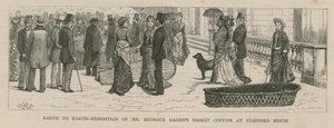 Tentoonstelling van de mandkist van Mr. Seymour Haden in Stafford House