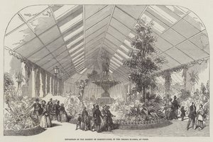 Tentoonstelling van de Horticulture Society, in de Champs Elysees, in Parijs door English School