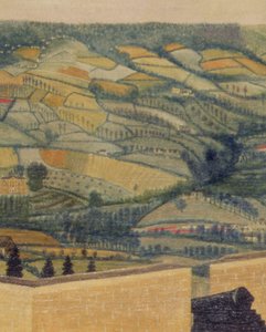 Uitgestrekt landschap gezien vanaf Rodborough Fort, ca. 1764 (detail)