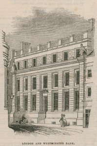 Exterieur van de London and Westminster Bank door English School