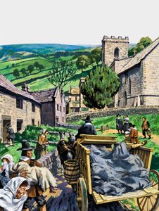 Eyam door English School
