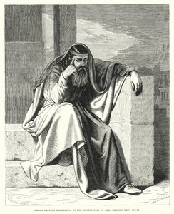 Ezechiël toont berusting in de beschikking van God, Ezechiël XXIV