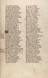 F151r uit Ms New Coll 266, De confessio amantis door John Gower