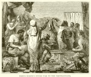 Fabius Maximus biedt oorlog aan de Carthagers aan door English School