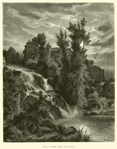 Waterval van de Liris nabij Isola door English School