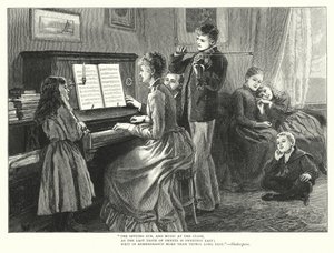 Familie die samen muziek maakt