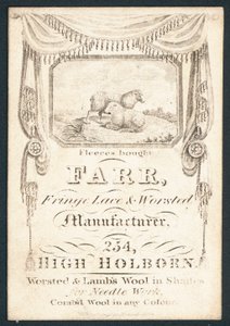 Farr, franje kant en wollen fabrikant door English School