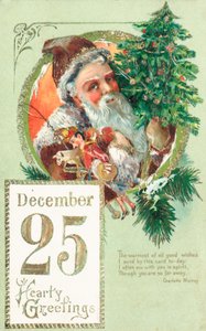 Kerstman, kerstkaart door English School