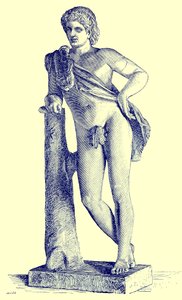 Faun van Praxiteles, illustratie uit Geschiedenis van Rome door Victor Duruy, gepubliceerd 1884 door English School