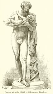 Faunus met het Kind, of Silenus en Bacchus door English School