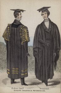 Fellow Commoner, Pensionaris, Queens College en Peterhouse door English School