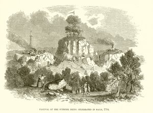 Festival van het Opperwezen gevierd in Parijs, 1794 door English School