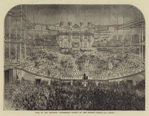 Feest van de Nationale Matigheidsbond in het Crystal Palace, 5000 stemmen