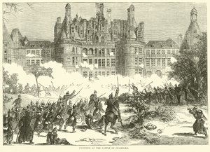 Gevechten bij het kasteel van Chambord, december 1870 door English School