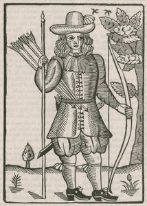 Finsbury boogschutters ticket voor het schieten van 1676