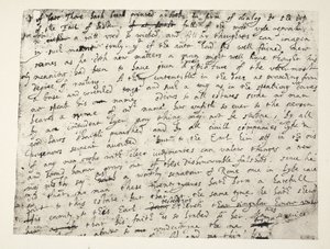 Eerste halve pagina van Sir Philip Sidneys verdediging van de Graaf van Leicester door English School