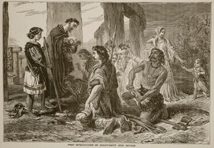 Eerste introductie van het christendom in Groot-Brittannië