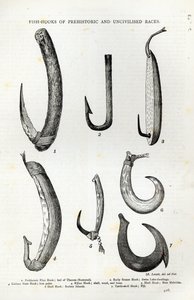 Vishaken van prehistorische en onbeschaafde rassen, uit 