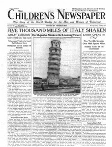 Vijfduizend Mijlen Italië Geschud, voorpagina van 